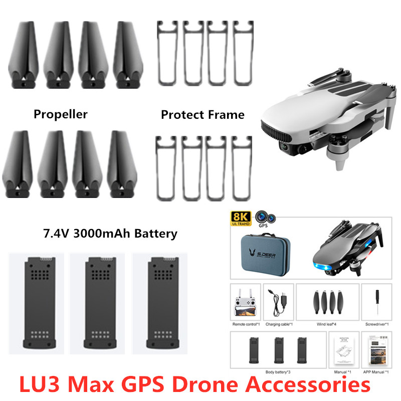 LU3MAX lu3 max GPS RC  ǰ 7.4V 3000mAh ͸/..